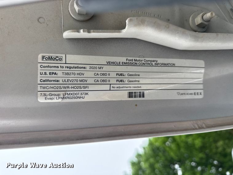 image for item DO8503 2020 Ford F350 Super Duty Ext. Cab pickup truck