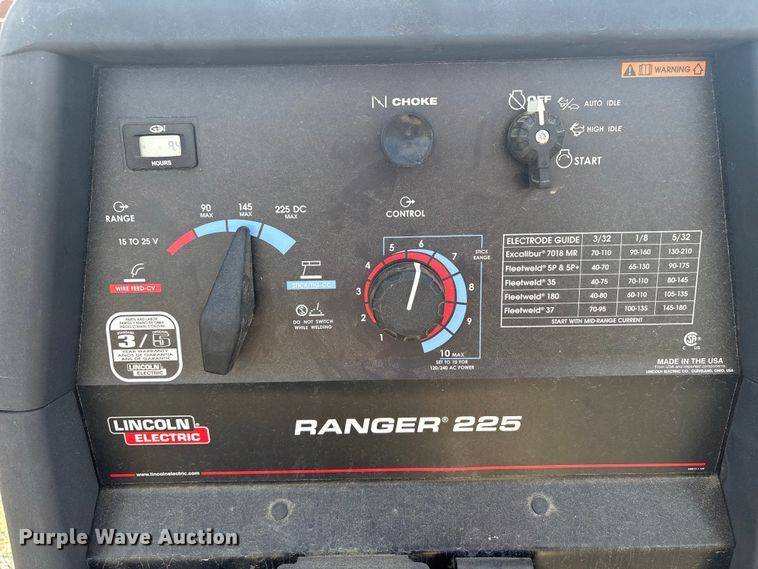 image for item DT2898 Lincoln Ranger 225 welder/generator
