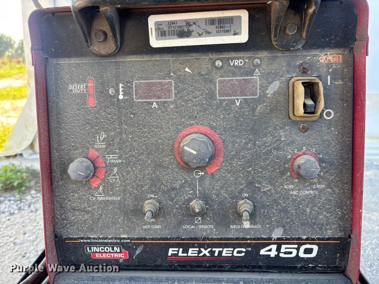 image for item DU0471 Lincoln Electric FLEXTEC 450 welder