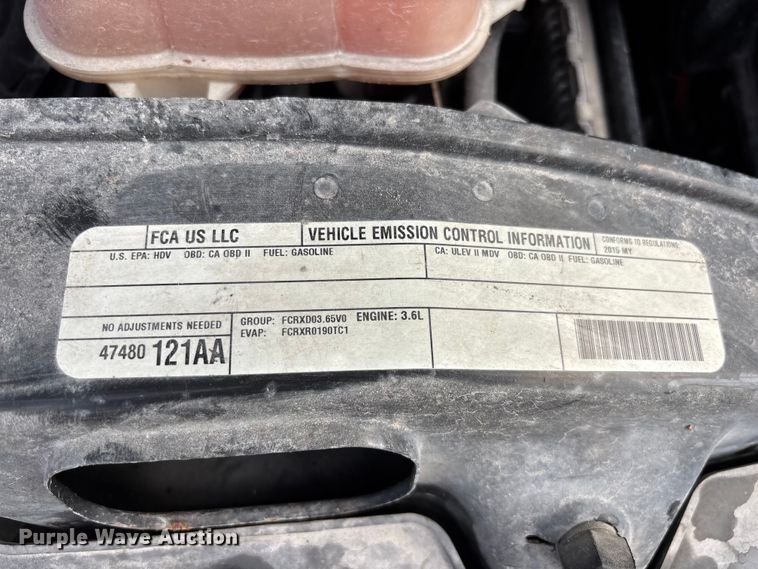 image for item DU0480 2015 RAM Promaster 2500 van