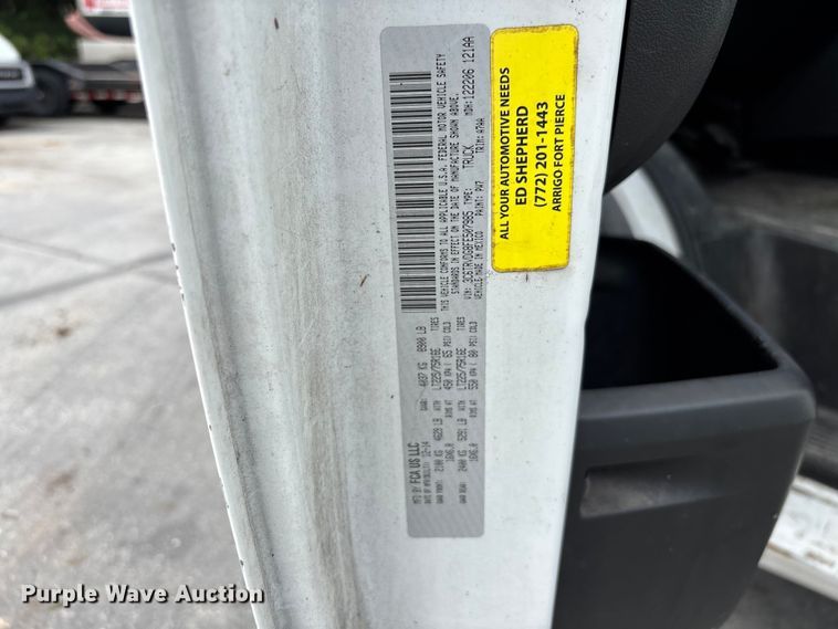 image for item DU0480 2015 RAM Promaster 2500 van
