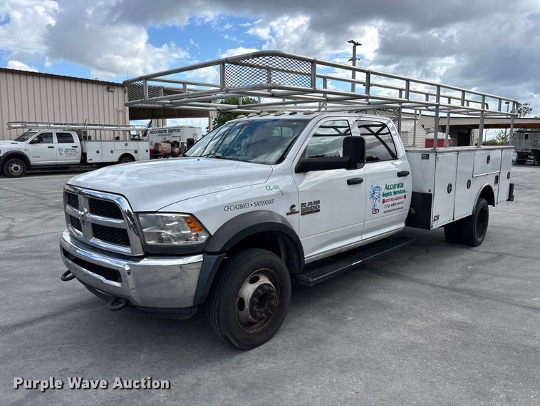 image for item DU0481 2018 RAM 5500 Crew Cab utility / service truck