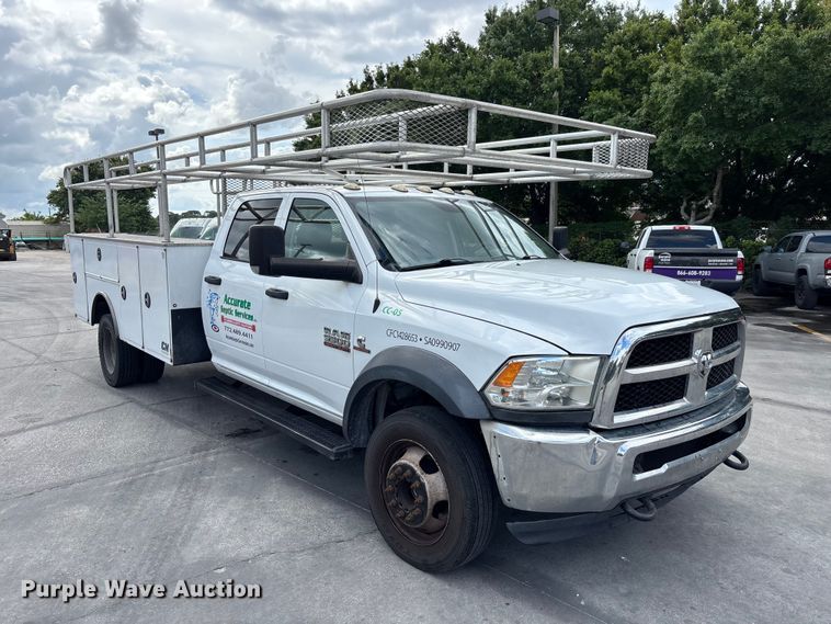 image for item DU0481 2018 RAM 5500 Crew Cab utility / service truck