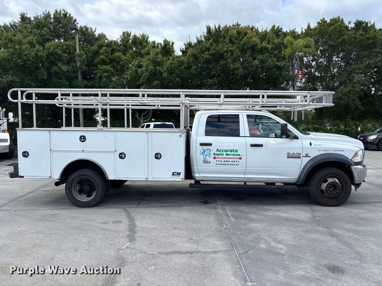 image for item DU0481 2018 RAM 5500 Crew Cab utility / service truck