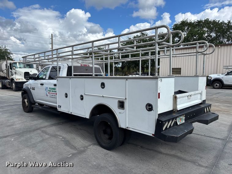 image for item DU0481 2018 RAM 5500 Crew Cab utility / service truck