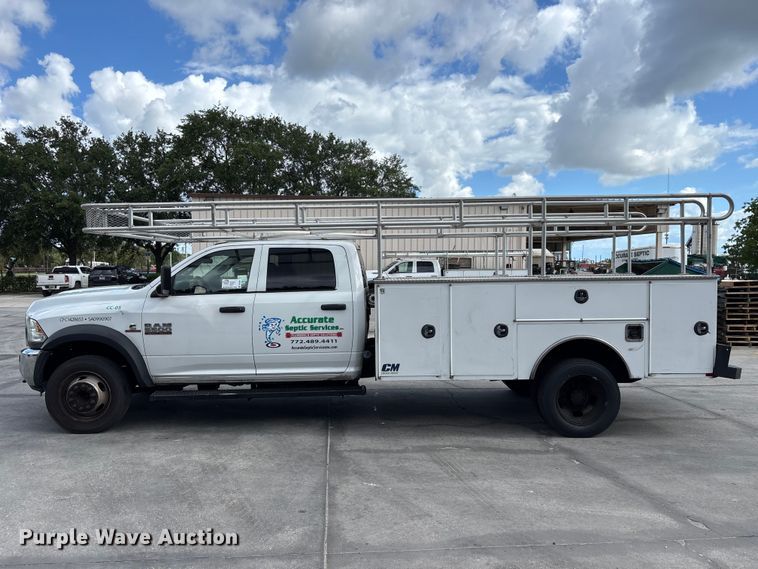 image for item DU0481 2018 RAM 5500 Crew Cab utility / service truck