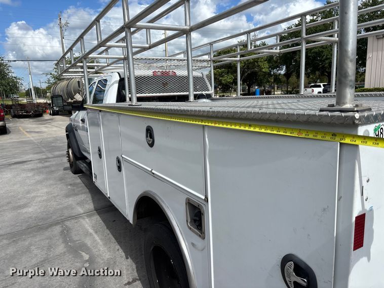 image for item DU0481 2018 RAM 5500 Crew Cab utility / service truck
