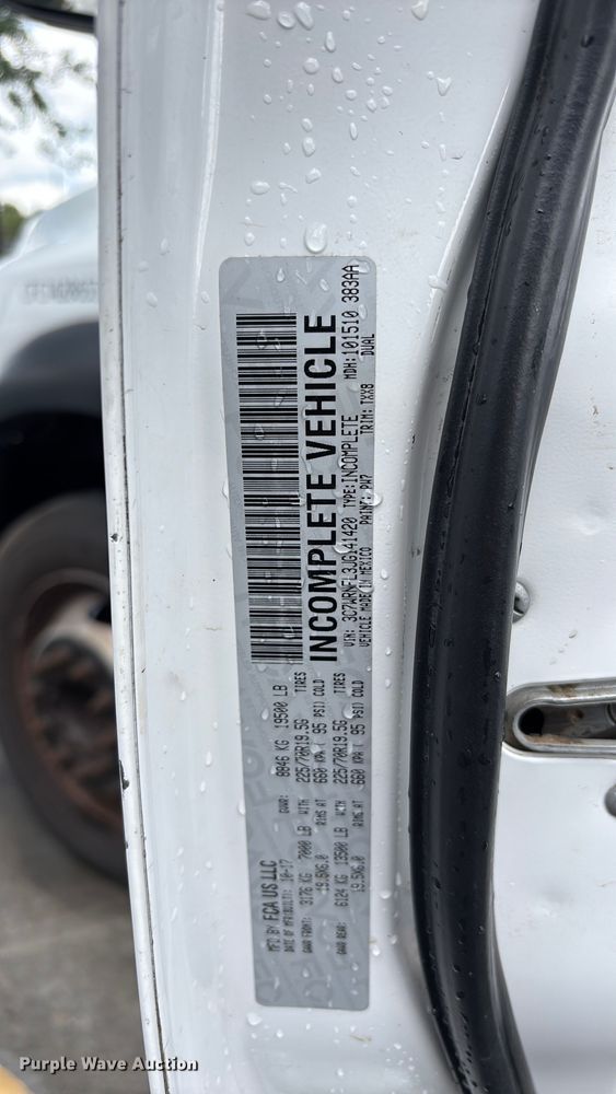 image for item DU0481 2018 RAM 5500 Crew Cab utility / service truck