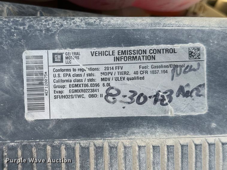 image for item DV0901 2014 GMC Sierra 2500D 