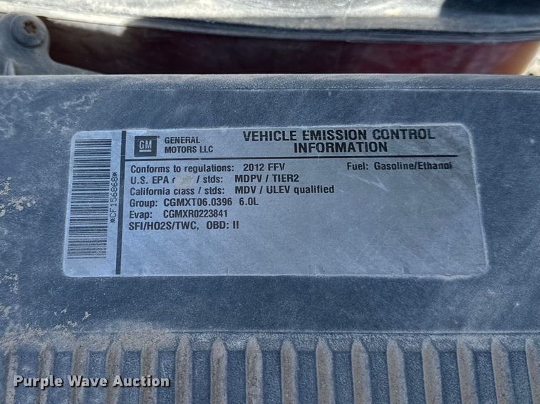 image for item DV0902 2012 Chevrolet Silverado 2500HD Crew Cab pickup truck