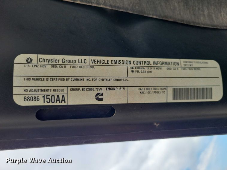 image for item DZ7020 2011 Dodge Ram 2500 Crew Cab pickup truck