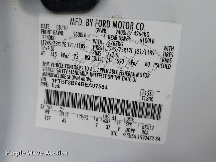 image for item DZ7023 2011 Ford F250 Super Duty pickup truck