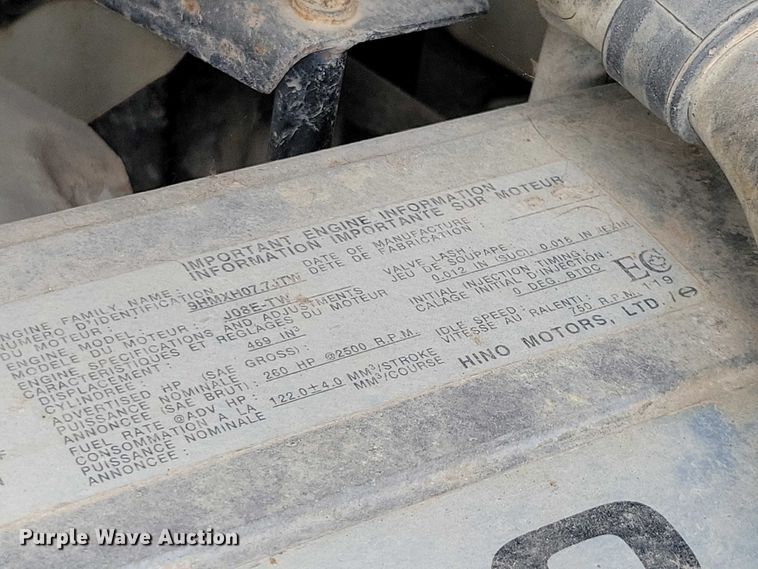image for item DZ7035 2010 Hino 338 refuse truck