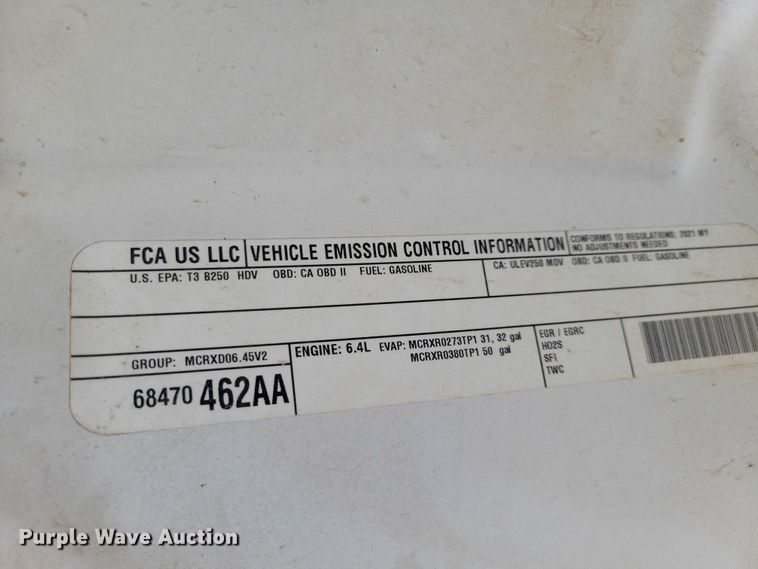 image for item DZ7082 2021 RAM 2500 Crew Cab pickup truck