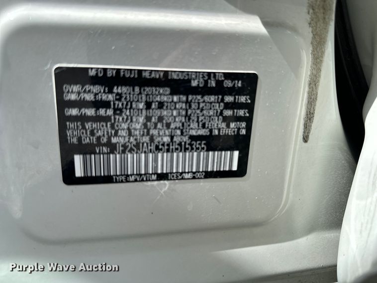 image for item EA4836 2015 Subaru Forester SUV