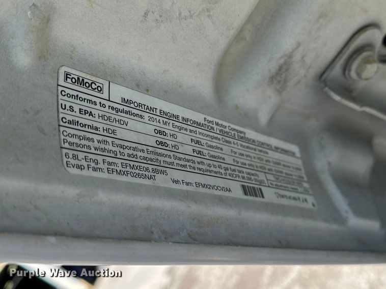 image for item EA4837 2014 Ford F450 Super Duty box truck