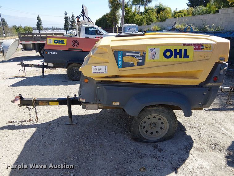 image for item EE5306 2019 Atlas Copco XAS 185 air compressor