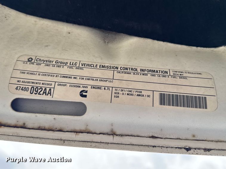 image for item EF2459 2014 RAM 2500 Crew Cab pickup truck