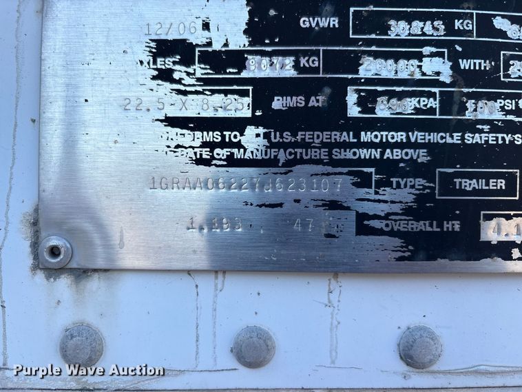 image for item EM6127 2007 Great Dane  7411TPSA dry van trailer