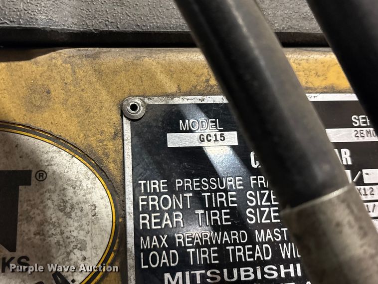 image for item EO4210 Mitsubishi Caterpillar GC15 forklift