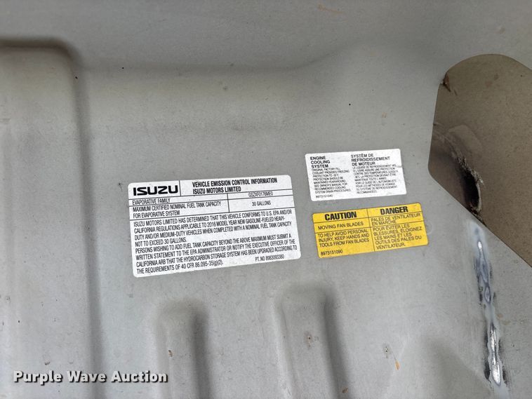 image for item EO4213 2016 Isuzu NPR box truck