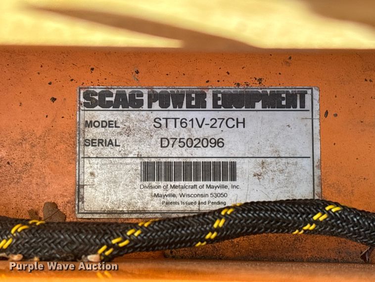 image for item EO4233 Scag Turf Tiger STT61V-27CH ZTR lawn mower