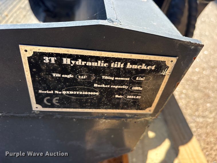 image for item ES8821 2024 3T 3T Hydraulic tilt bucket plus 15