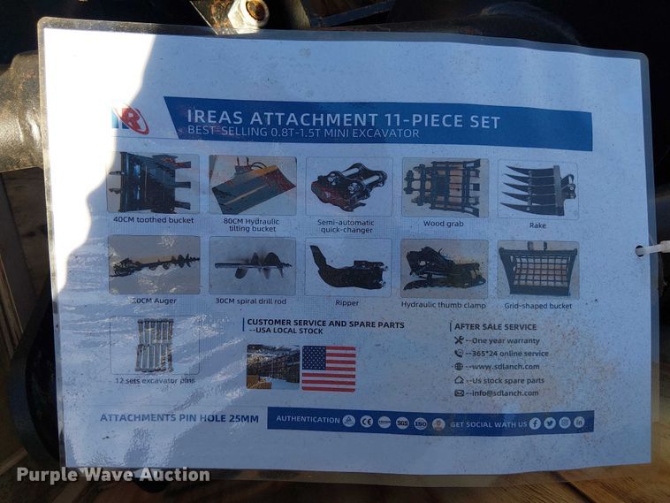 image for item ES8882 Mini excavator attachments
