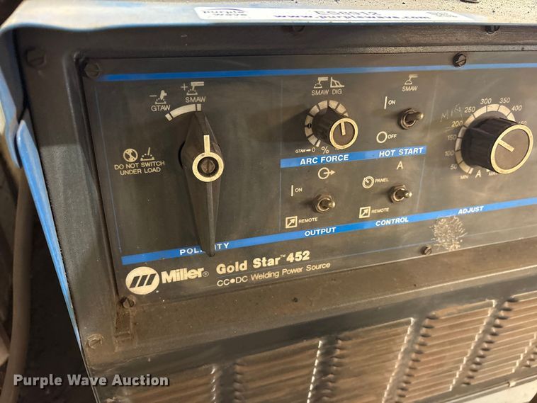 image for item ES8912 Miller Gold Star 452 welder