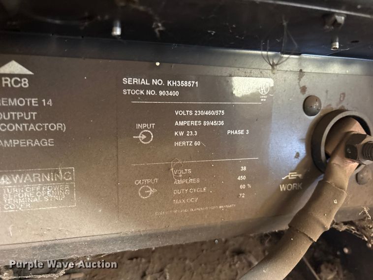 image for item ES8912 Miller Gold Star 452 welder