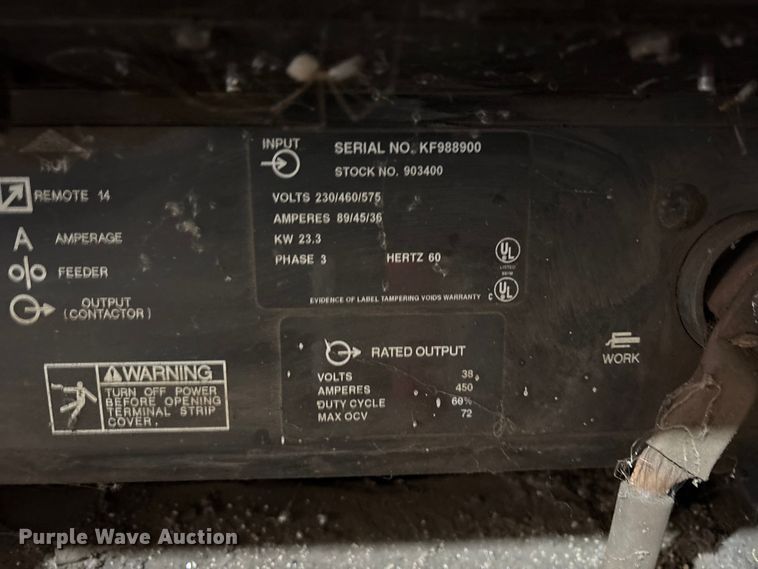 image for item ES8913 Miller Gold Star 452 welder