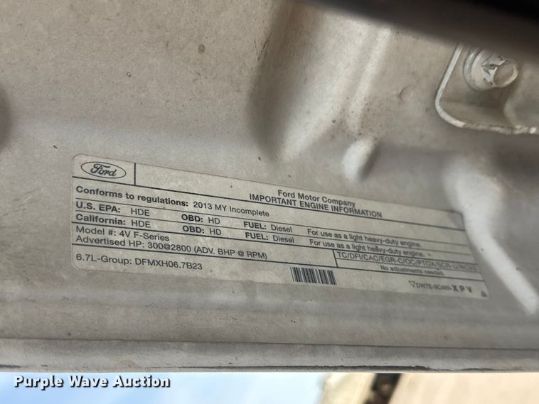 image for item ET1963 2013 Ford F450 Super Duty XLT utility / service truck