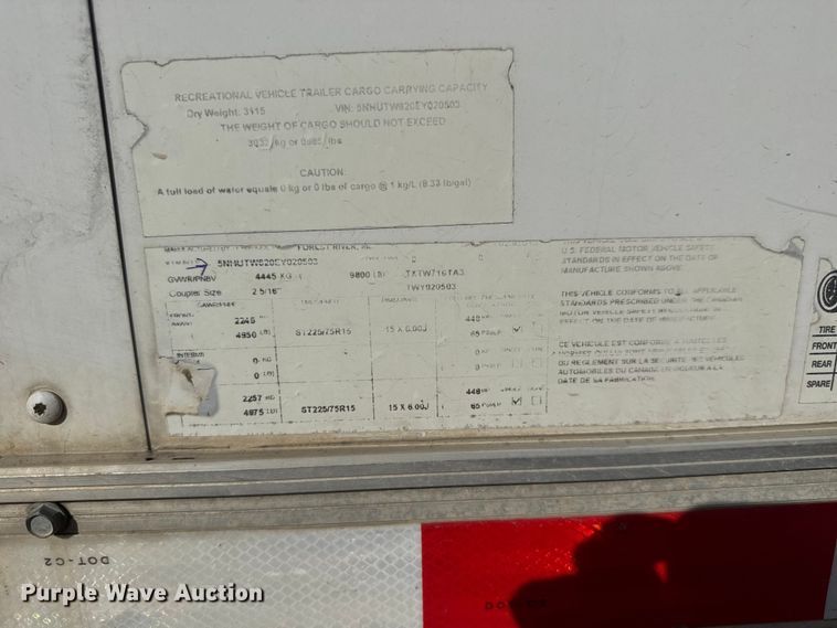 image for item ET1967 2014 Forest River enclosed cargo trailer