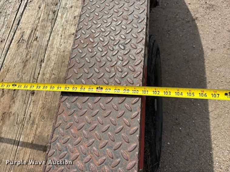 image for item ET1973 1993 Fannin Fabrication Company equipment trailer