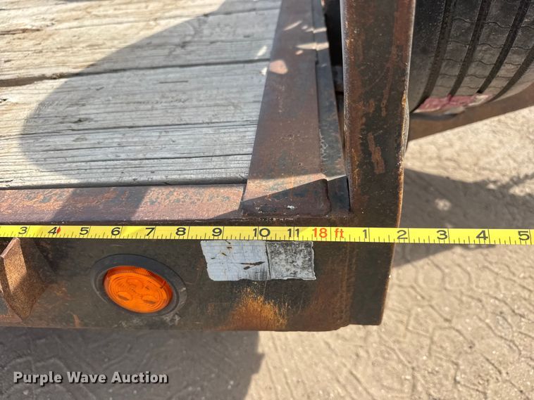 image for item ET1973 1993 Fannin Fabrication Company equipment trailer