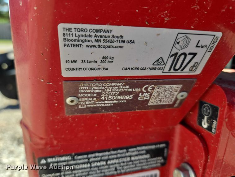 image for item ET5058 Toro TRX-I6 22972 walk-behind trencher