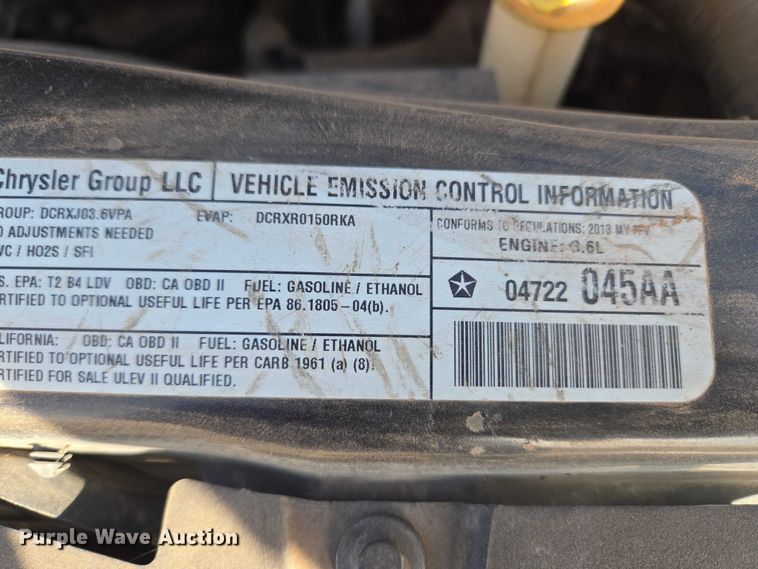 image for item ET5071 2013 Dodge Grand Caravan van