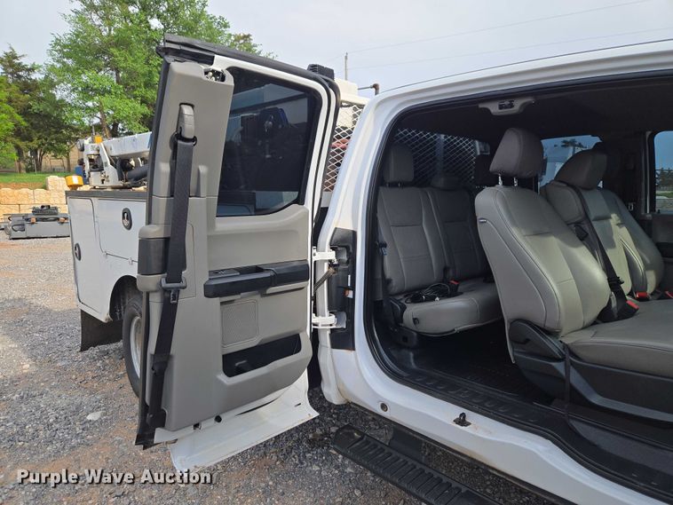 image for item ET5073 2021 Ford F350 Super Duty XL Ext. Cab utility bed pickup truck