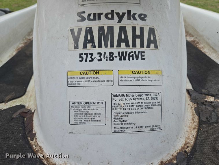 image for item ET5099 2001 Yamaha Wave Runner XL 800 personal watercraft