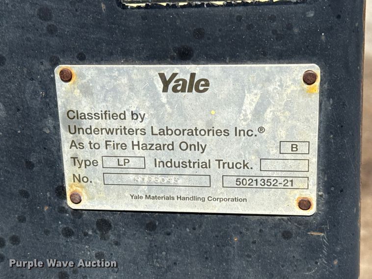 image for item ET6045 Yale GLP050TGEVAE086 forklift