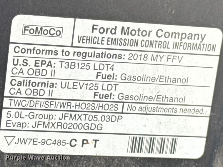 image for item ET6075 2018 Ford F150 Crew Cab pickup truck
