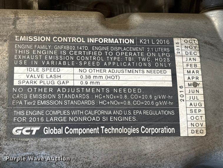 image for item EU0557 2016 UniCarriers CFS40 forklift