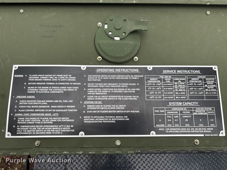 image for item EU5515 2007 Fermont MEP-803A generator