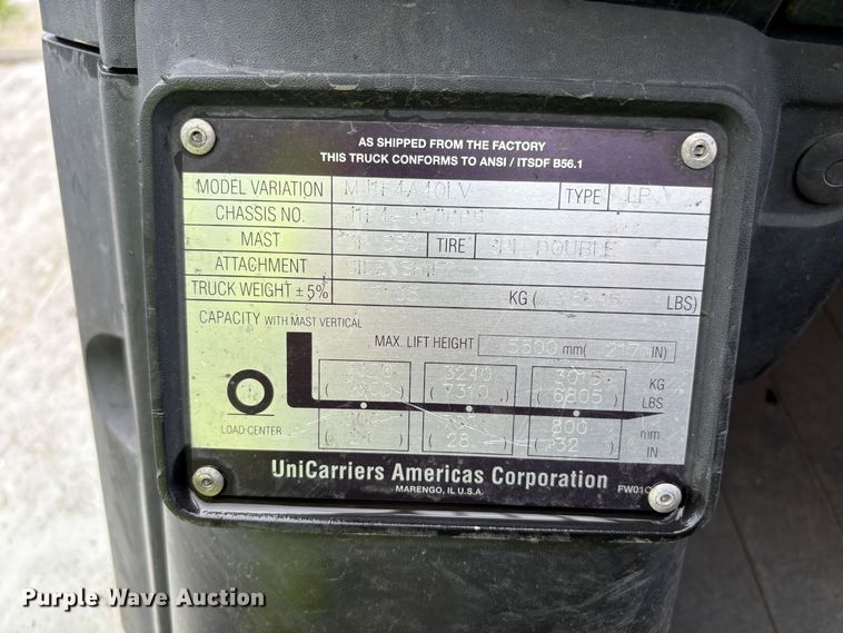 image for item EU8640 2013 Nissan PF90YLP forklift