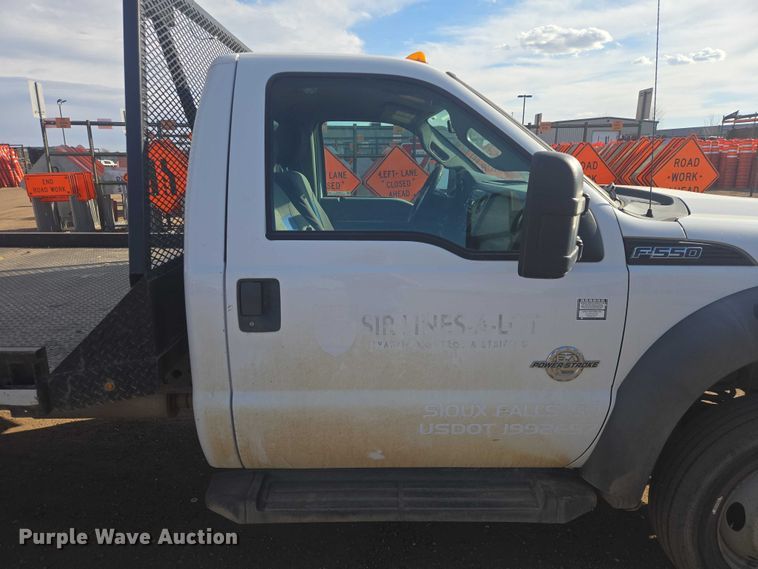 image for item EV5883 2011 Ford F550 Super Duty flatbed truck