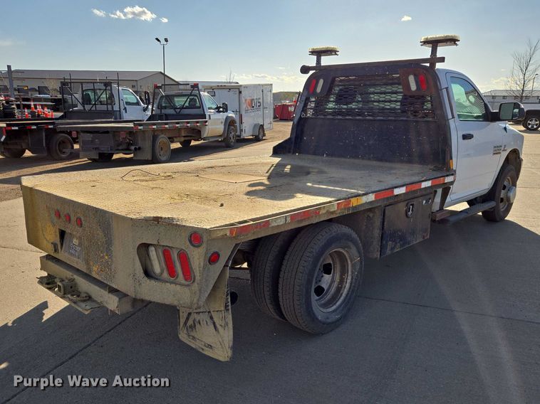 image for item EV5885 2017 RAM 3500 flatbed pickup truck