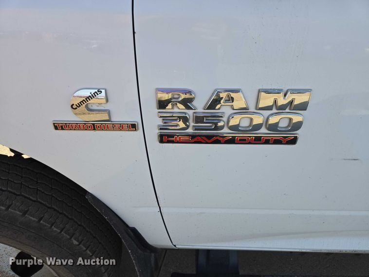 image for item EV5885 2017 RAM 3500 flatbed pickup truck