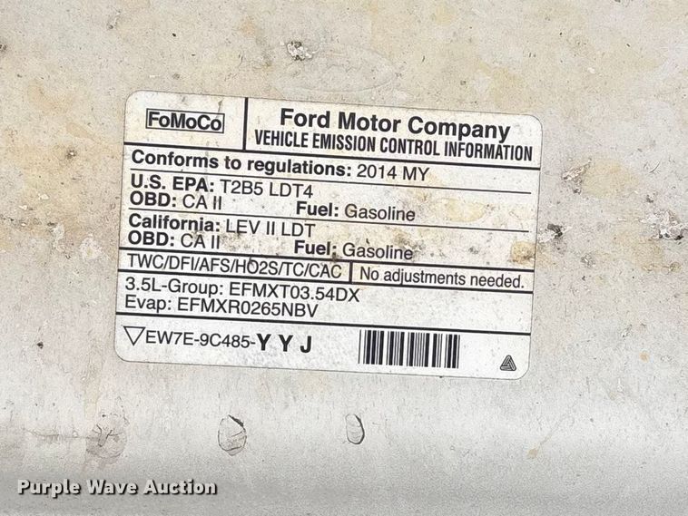 image for item EW1552 2014 Ford F150 XL Ext. Cab pickup truck