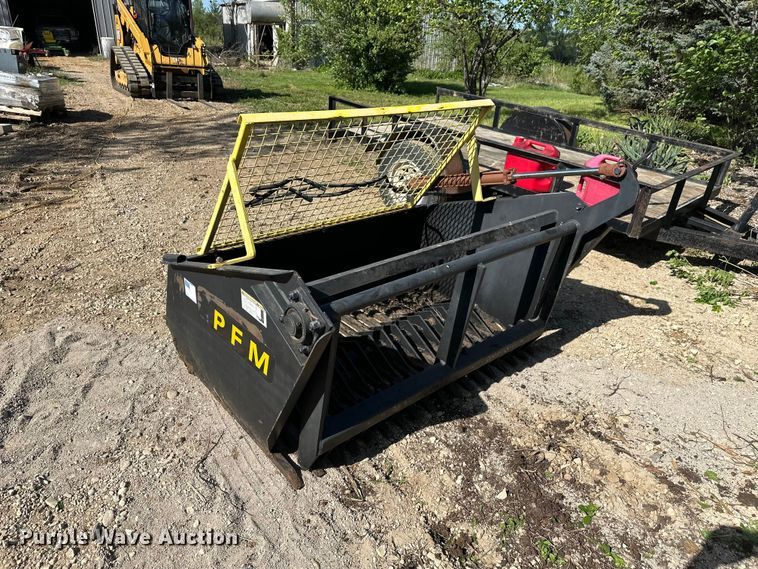 image for item EW2002 Precision Farm Machinery skid steer rock picker