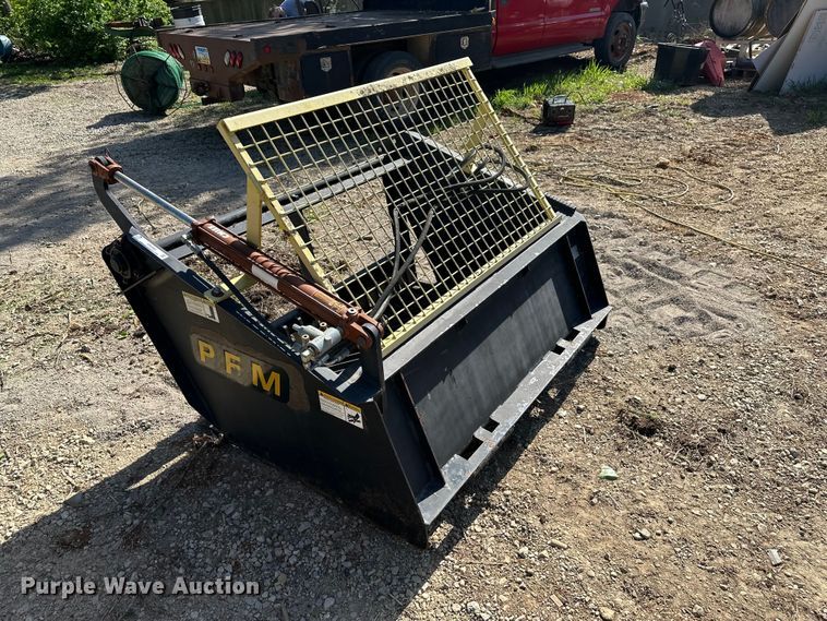 image for item EW2002 Precision Farm Machinery skid steer rock picker